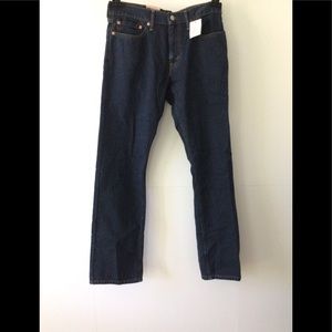 Levi’s 514 Straight NWT Fit 32x32 Dark Blue Washed Mens Denim Jeans
